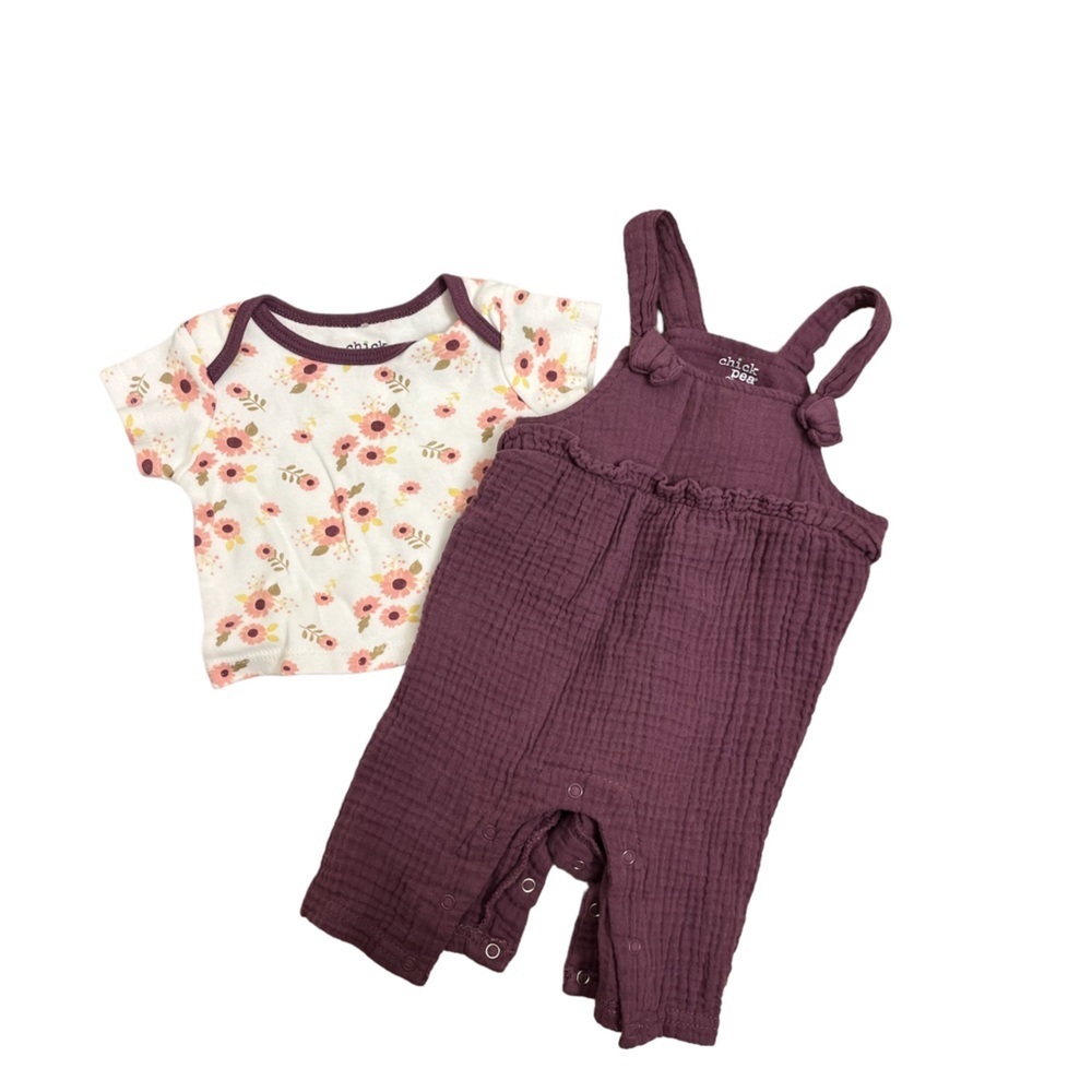 Chick Pea Baby Girl Outfit Size 0-3M